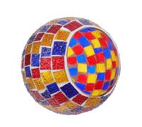 DOITOOL Abat-jour Globe Rétro en Verre Mosaïque 16x16x13 Cm E26/e27, Store Suspendu Vibrant pour Lampe de Chevet, Abat-jour de Lampe de Salon Résistance à L'usure, pour Études et Salon
