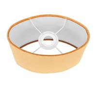 DOITOOL Abat-jour ovale en tissu pour lampe de table, facile à enlever et à protéger, doublure blanche simple, convient pour la décoration du salon et de la chambre à coucher