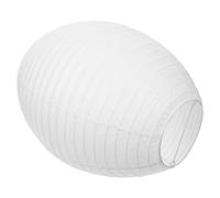 DOITOOL Abat-Jour Ovale Pliable en Papier Riz Blanc Lanterne Décorative Japonaise Écologique Abat-Jour Suspendu Léger pour Décoration Intérieure et Événements Festifs