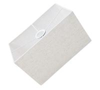 DOITOOL Abat Jour Rectangulaire en Tissu Beige, Effet Décoratif, Facile à Installer, Couverture Légère pour Lampe E27 Style Élégant