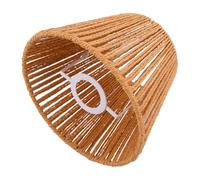 DOITOOL Abat-jour Rustique Tissé Main en Corde de Papier, Dimensions 20 X 15 X 13 Cm, Style Bohème pour Plafonnier Suspendre, Abat-jour Décoratif Artisanal pour Salon, Hôtel ou Restaurant