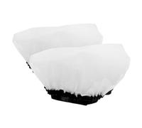 DOITOOL Accessoire Photo en Tissu Blanc Diffuseur Rond 2 Pièces, Adoucit la Lumière, Design Élastique, pour Lampe D'éclairage Photographique pour Photographie et Usage Domestique
