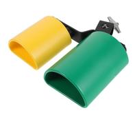 DOITOOL Accessoire Pour Groupe De Percussions : Support De Tambour Salsa Double Pour Deux Instruments, Tonalité : Aiguë, Moyenne, Pratique, Médium, Cloche Double, Performance, Samba, Deux