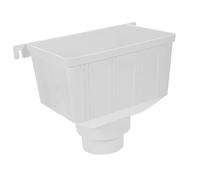 DOITOOL Accessoire PVC pour Tuyau Descente Gouttière Adaptateur Collecteur Eau Pluie Système Filtrant Réservoir Pluie et Résistant Aux Impacts Installation Sécurisée pour Maison et