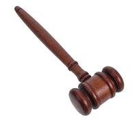 DOITOOL Accessoires De Marteau en Bois Décor De Bureau Accessoires De Cosplay Avocat Stephen King Maçonnique Juge Marteau Costume De Juge Adulte Juge Costuem Gavels Brun Caoutchouc