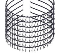 DOITOOL Accessoires pour Cheveux Confortable et Facile à Utiliser Bandeau Noir à Dents 31 en Fil de Fer 24 Pièces pour Femmes et Hommes Sport et Lavage Visage