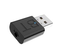 DOITOOL Adaptateur Audio sans Fil 5.0 Émetteur-récepteur Stéréo sans Fil Voiture Maison, Compact Portable, Compatible Prise Jack 3,5 Mm, Diffusion Audio Multi-Usage, Technologie Stable