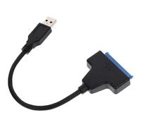 DOITOOL Adaptateur de Disque Dur Externe Serial Ata 2,5 Pouces Noir en Plastique, Câble Portable pour Transfert de Données SSD et Disque Dur Hdd Compatible Ordinateur