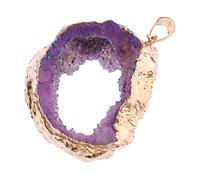 DOITOOL Agate Décorative Pendentif Agate Naturelle Décoration Suspendue Accessoires Pour Colliers Matériel De Fabrication De Bijoux