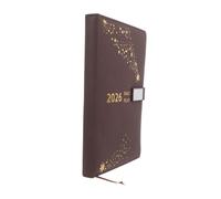DOITOOL Agenda Journal PU Cuir Souple Carnet de Planning Compact avec Index Organiseur pour Bureau et Voyage