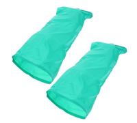 DOITOOL Aide à L'enfilage des Chaussettes 2pcs en Nylon Vert Léger Étirement Doux et Bas Ouverts, à Domicile Milieu Hospitalier pour Personnes Âgées
