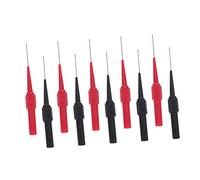DOITOOL Aiguilles De Testeur Multimètre, Broches De Remplacement, Compatible Fiche Banane, Pointes Précises En Métal, Lot 10 Pièces Rouge Et Noir, Accessoires Pour Mesure Électrique