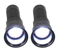 DOITOOL Alliage D'aluminium Mire-œufs Manuel et ABS 2 Pièces Noir | Condenser Optique, Ouverture Adaptée aux Œufs, Usage en Incubation et Élevage de Poules, 3 Piles Aaa