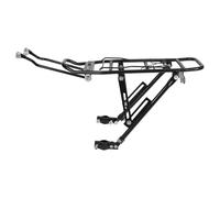 DOITOOL Alliage D'aluminium Porte-Bagages Arrière pour Vélo Pliant | Noir, Design Compact et Léger, Transport Facile, Usage Cyclisme, Accessoire Professionnel Amovible