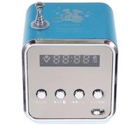 DOITOOL Alliage Mini D'aluminium Rétro sans Portable Fil Enceinte | Bleu, Compacte et Légère, Effets Musicaux, Usage Mobile, Style Décoratif, pour Ordinateur et Lecteur Mp3