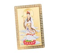 DOITOOL Amulette Délicate Avalokitesvara Bodhisattva en Alliage Aluminium Magnésium, Protection Sûre et Solide, Design Compact, Présent Chance Succès