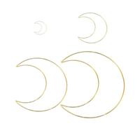 DOITOOL Anneaux Attrape-rêves Lune Cercles Métal 12 Pièces en Fer Doré de 12 Cm, Accessoires pour DIY pour Décorations Artisanales et Créations Murales