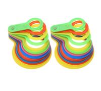 DOITOOL Anneaux de Mesure pour Fruits en Plastique 2pcs, Jauge de Diamètre Orange pour Classification et Mesure Précise des Agrumes et Légumes