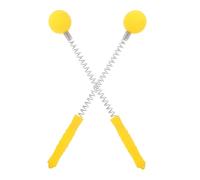 DOITOOL Appareil de Massage des Tissus Profonds 2pcs Balle à Ressort Golf Jaune, Masseur Lombaire et Sciatique Portable pour Muscles et Bras en Famille ou Entraînements