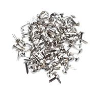 DOITOOL Attaches Parisiennes Mini Rondes Pastel 100 Pcs Argenté, Fournitures Scrapbooking Loisirs Créatifs, 5,5 X 11 Mm, Accessoires Papeterie Bricolage Artisanat Couleur Aléatoire