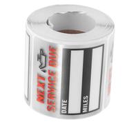 DOITOOL Autocollant de Service de Changement Huile pour Voiture Étiquettes Adhésives Imperméables Rappel de Maintenance Amovible Pratiques et Faciles à Utiliser Écrire Surface