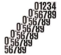 DOITOOL Autocollants Numérotés Noirs 4 Pouces Autocollants Pratiques Auto-adhésifs Imperméables pour Boîtes aux Lettres et Poubelles 6 Feuilles