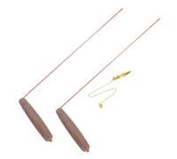 DOITOOL Baguettes De Cuivre Portable pour Divination Détection De Trésors Outils De Recherche Eau Et Énergie Souterraine Style Chaîne Aléatoire