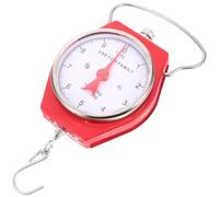 DOITOOL Balance Suspendue Portable Rouge en Métal Haute Précision Cuisine et Voyage, Capacité Jusqu'à 10kg, Balance Mécanique Légère et Compacte