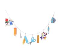 DOITOOL Bannière du Premier Jour D'école en Papier Corde, Décorations Scolaires Suspendues pour Fête de Rentrée Scolaire, Installation Facile et Réutilisable, pour Salle de Classe