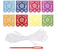 DOITOOL Bannière Mexicaine Fiesta Feutre Suspendue Décoration Carnaval et Fête Anniversaire Ornement pour Cinco de Mayo et Jour des Morts Ambiance Festive et Joyeuse