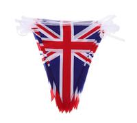 DOITOOL Bannière Suspendue Drapeau Royaume-uni en Polyester, Décoration Patriotique Créative pour Fête Nationale et Anniversaire, 1 Set pour Fête et Photo Prop