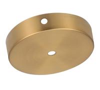 DOITOOL Base Ronde de Lampe de Table en Fer, Support pour Création DIY | Finition Métal Lisse, Trous Latéraux et Inférieurs, Ouverture Dix Millimètres, Style Vintage pour Veilleuses