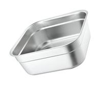 DOITOOL Bassin Carré Acier Inoxydable Bol Métallique Solide pour Lavage Fruits et Légumes Cuve Inox Résistante et Facile à Nettoyer pour Cuisine et Buffet