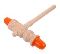 DOITOOL Bâton de Massage en Plastique Marron à Double Tête, Stylo D'acupression Manuel Facile à Tenir Sensation Douce, comme Présent Bien-