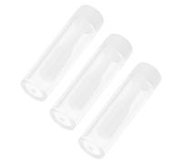 DOITOOL Bâtonnet Silicone Blanc pour Lentilles de Contact, Lot de 3 Sets de Sets, Manipulation Douce et Simple, Accessoires Indispensables pour Voyage Tube de Rangement Transparent