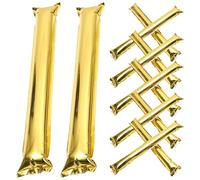 DOITOOL Bâtons de bruit à tête ronde - 24 pièces d'équipement gonflable pour les fans de football et événements sportifs - Outils de claquement métalliques pour États-Unis, Mexique, Amérique du Nord
