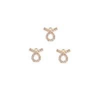 DOITOOL Bijoux Pendentifs Zodiaque Cuivre 3pcs pour Femmes Doré Taureau Micro Pavé DIY Mode Présent Astrologie Quotidien