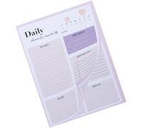 DOITOOL Bloc-Notes Agenda Quotidien Violet Planificateur Portable Format Moyen Papier Ligné Bloc-Notes de Gestion du Temps pour Étudiants et Organisation Personnelle