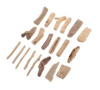 DOITOOL Blocs De Bois Flotté Nature Lot 20 Pièces 3-20 Cm Bois Poli pour Loisirs Créatifs Et Décoration Intérieure Fabrication Artisanale Solide Présent Hobby DIY