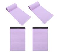 DOITOOL Blocs-notes Juridiques en Papier Pourpre Lot de 4 Ligné A5 Facile à Écrire Transporter, Design Simple et Élégant, pour Bureau et Étudiants