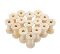DOITOOL Bobines de Fil à Coudre en Bois Naturel 100 Pcs Bobines Vides 20X30 MM pour Loisirs Créatifs Couture et Tissage Accessoires Polyvalents pour Projets DIY