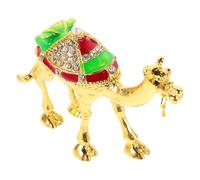 DOITOOL Boîte à Bijoux Métal Chameau Artisanale Multifonction Rangement Anneaux et Colliers Décoration Maison et Souvenir de Voyage