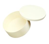 DOITOOL Boîte à Bonbons Ronde en Bois Naturel, Coffret Élégant pour Rangement D'objets, pour Présents de Mariage et Fêtes, Texture Bois Brut Délicate