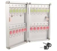 DOITOOL Boîte à Clés Murale en Alliage d'Aluminium 24 Emplacements 21X55X325 CM Serrure de Sécurité Organiseur de Clés Robuste pour Maison Hôtel et Gestion Immobilière