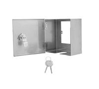 DOITOOL Boîte à Combinaison pour Équipement de Charge Électrique en Acier Inoxydable Argenté avec Serrure et Protection Anti-éclaboussures en Usage Extérieur