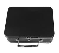 DOITOOL Boîte à Lunch en Fer-blanc Vintage avec Verrou, Couvercle Articulé, Design Rétro, Facile à Nettoyer, pour Fruits et Sandwiches Lors de Pique-niques ou Camping