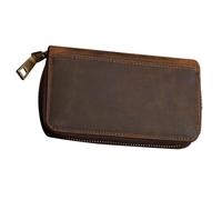DOITOOL Boîte à Montre en Cuir de Vachette pour 2 Montres, Étui de Voyage Portable et Protecteur, pour Rangement à Domicile Déplacement Professionnel