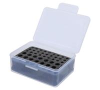 DOITOOL Boîte à Piles AA/AAA Transparente avec Mousse Noire Étanche et Verrouillable Organisateur Compact Multi-Compartiments pour Lampes Torches et Télécommandes Rangement Portable et