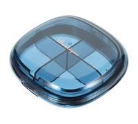 DOITOOL Boîte à Pilules Compartiments Individuels Multi-grilles en Plastique Étanche à L'humidité Portable Bleu et Facile à Glisser Usage Quotidien une Valise