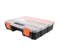 DOITOOL Boîte à Vis Compartimentée en Plastique Robuste Petite Taille Portable avec 12 Compartiments Fixes Organisateur de Boîte à Outils Multifonction pour Rangement de Vis Écrous et